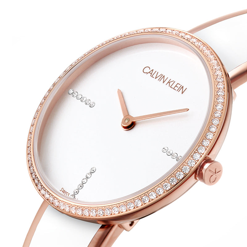  Shop Authentic Calvin Klein Seduce Seduction White Dial Two Tone Steel Strap Watch for Women - K4E2NX1T - Luxxuri