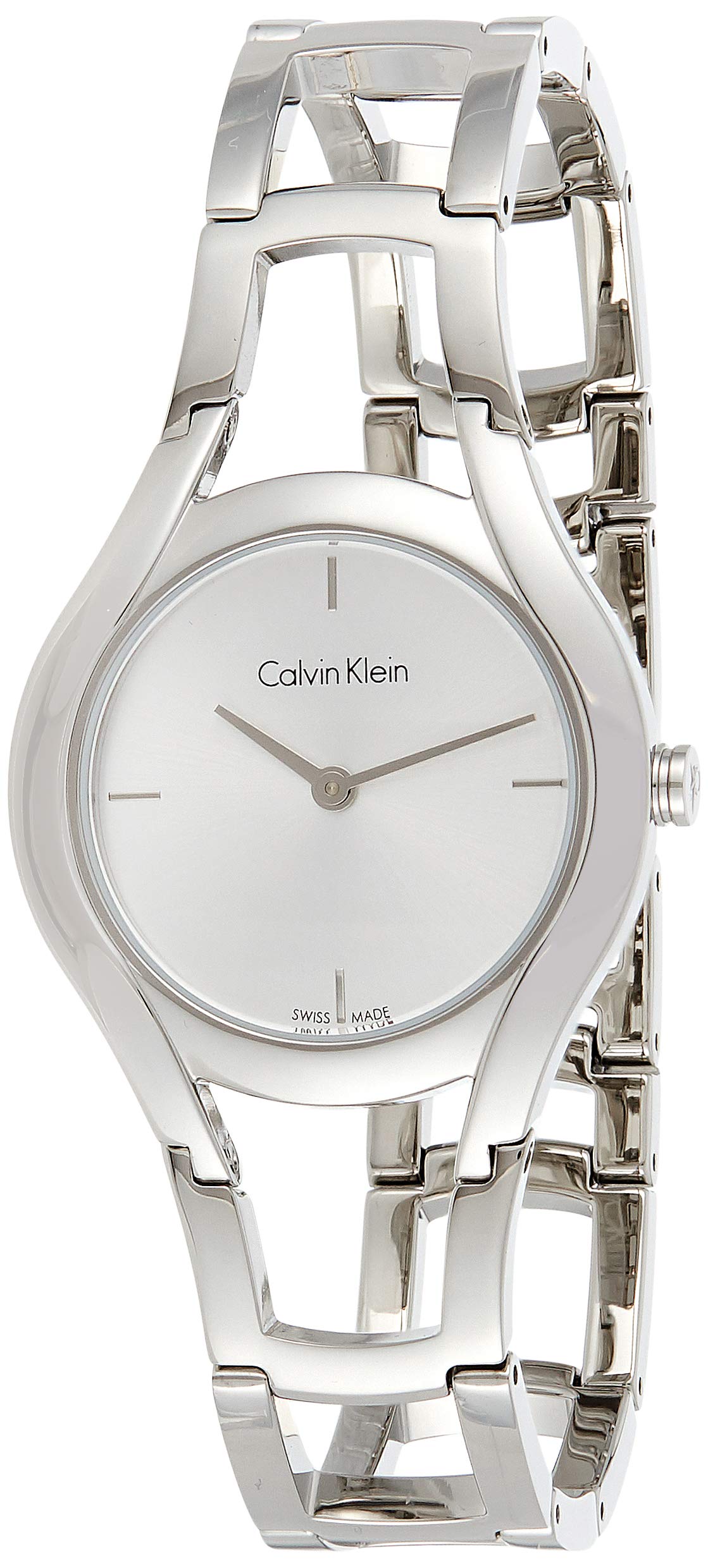  Shop Authentic Calvin Klein Class White Dial Silver Steel Strap Watch for Women - K6R23126 - Luxxuri