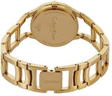  Shop Authentic Calvin Klein Class White Dial Gold Steel Strap Watch for Women - K6R23526 - Luxxuri