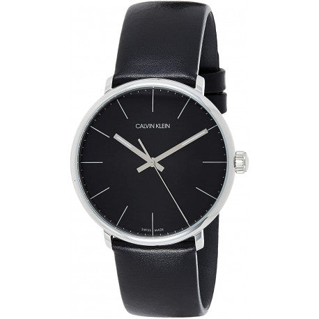  Shop Authentic Calvin Klein High Noon Quartz Black Dial Black Leather Strap Watch for Men - K8M211C1 - Luxxuri