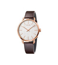  Shop Authentic Calvin Klein Even White Dial Brown Leather Strap Watch for Women - K7B236G6 - Luxxuri