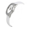  Shop Authentic Calvin Klein Steady Silver Dial White Leather Strap Watch for Women - K7Q211L6 - Luxxuri