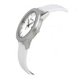  Shop Authentic Calvin Klein Steady Silver Dial White Leather Strap Watch for Women - K7Q211L6 - Luxxuri