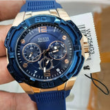  Shop Authentic Guess Genesis Quartz Blue Dial Blue Silicone Strap Watch For Men - W1254G3 - Luxxuri