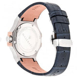  Shop Authentic Maserati Potenza Diamonds Silver Dial Blue Leather Strap Watch For Women - R8851108502 - Luxxuri