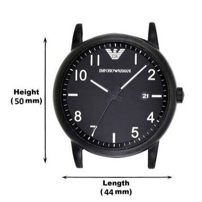  Shop Authentic Emporio Armani Luigi Quartz Black Dial Black Silicon Strap Watch For Men - AR11071 - Luxxuri