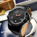  Shop Authentic Maserati Potenza 42mm Black Analog Dial Black Strap Watch For Men - R8853108003 - Luxxuri