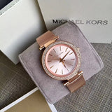  Shop Authentic Michael Kors Darci Rose Gold Dial Rose Gold Mesh Bracelet Watch for Women - MK3369 - Luxxuri