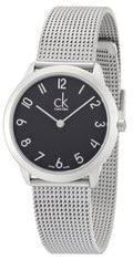  Shop Authentic Calvin Klein Minimal Black Dial Silver Mesh Bracelet Watch for Women - K3M52151 - Luxxuri