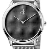  Shop Authentic Calvin Klein Minimal Grey Dial Silver Mesh Bracelet Watch for Women - K3M2312X - Luxxuri
