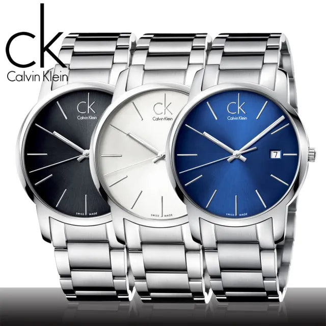 Shop Authentic Calvin Klein City Blue Dial Silver Steel Strap Watch for Men - K2G2G14N - Luxxuri