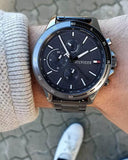  Shop Authentic Tommy Hilfiger Bank Grey Dial Grey Steel Strap Watch for Men - 1791719 - Luxxuri