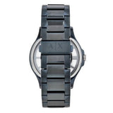  Shop Authentic Armani Exchange Hampton Skeleton Grey Dial Blue Steel Strap Watch For Men - AX2401 - Luxxuri