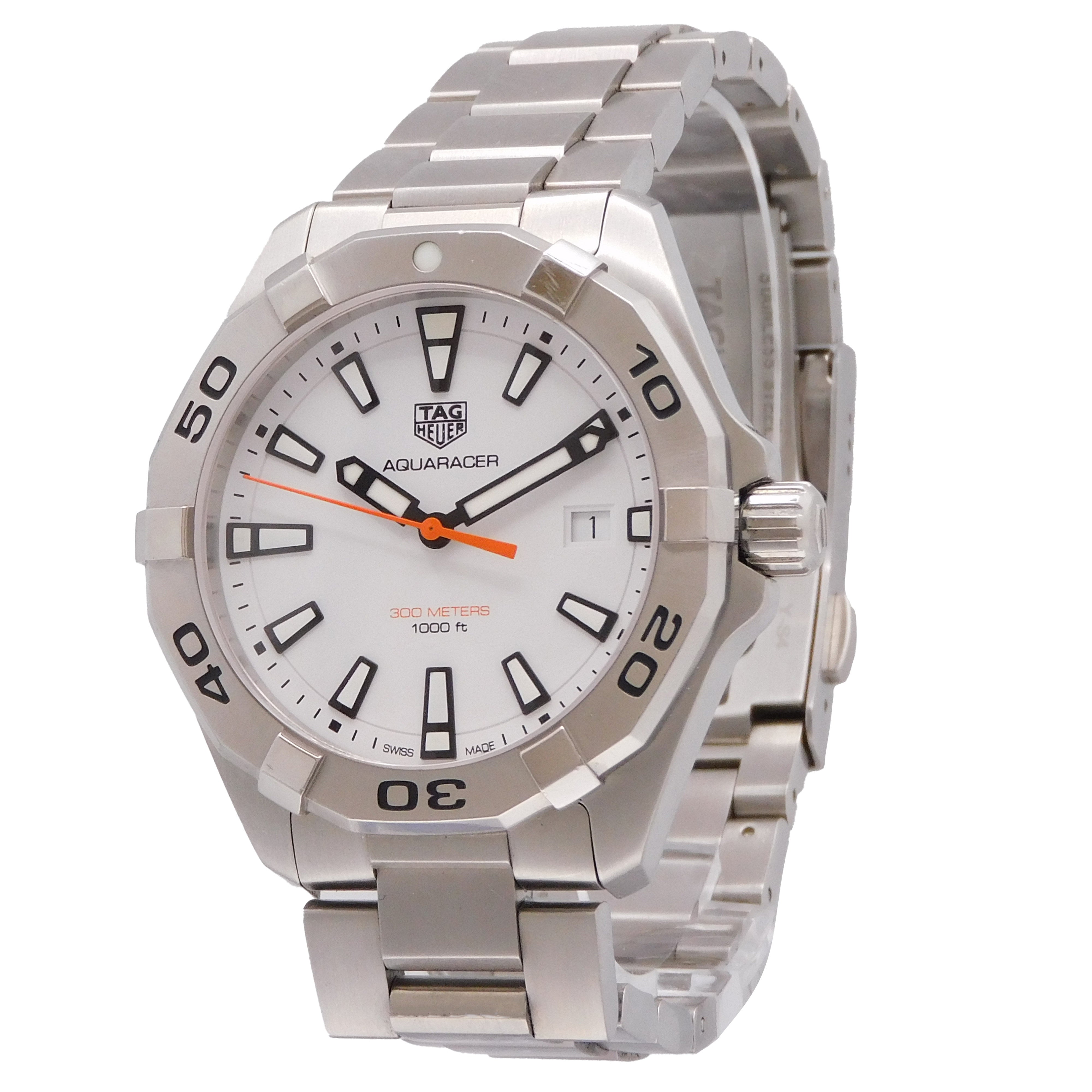 Tag Heuer Aquaracer White Dial Watch for Men - WBD1111.BA0928