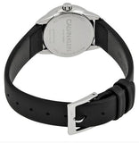  Shop Authentic Calvin Klein Minimal Black Dial Black Leather Strap Watch for Women - K3M231CS - Luxxuri