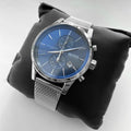  Shop Authentic Hugo Boss Jet Blue Dial Silver Mesh Bracelet Watch for Men - 1513441 - Luxxuri