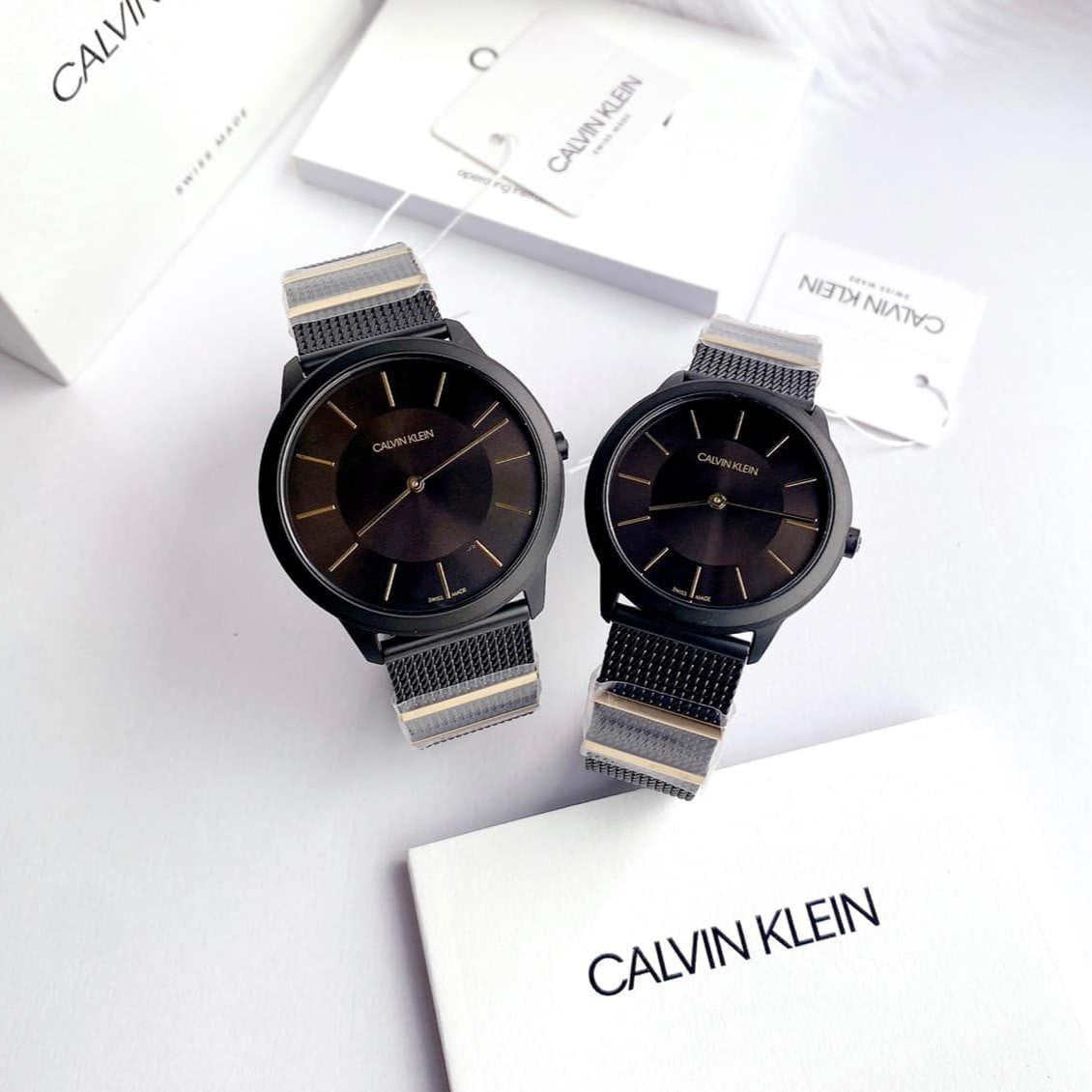  Shop Authentic Calvin Klein Minimal Black Dial Black Steel Strap Watch For Men - K3M524Z1 - Luxxuri