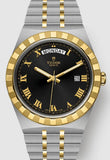  Shop Authentic Tudor Royal Automatic Black Dial Two Tone Steel Strap Watch for Men - M28603-0003 - Luxxuri