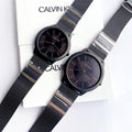  Shop Authentic Calvin Klein Minimal Black Dial Black Steel Strap Watch For Men - K3M524Z1 - Luxxuri