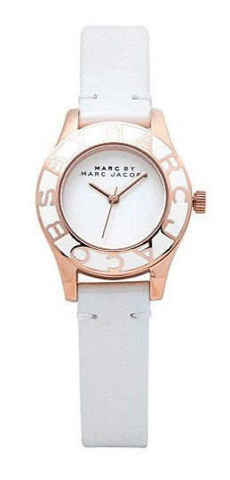  Shop Authentic Marc Jacobs Blade White Dial White Leather Strap Watch for Women - MBM1179 - Luxxuri