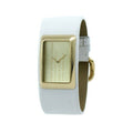 Shop Authentic Marc Jacobs Champagne Dial White Leather Strap Watch for Women - MBM2043 - Luxxuri