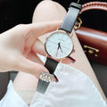  Shop Authentic Calvin Klein Even White Dial Black Leather Strap Watch for Women - K7B236C6 - Luxxuri