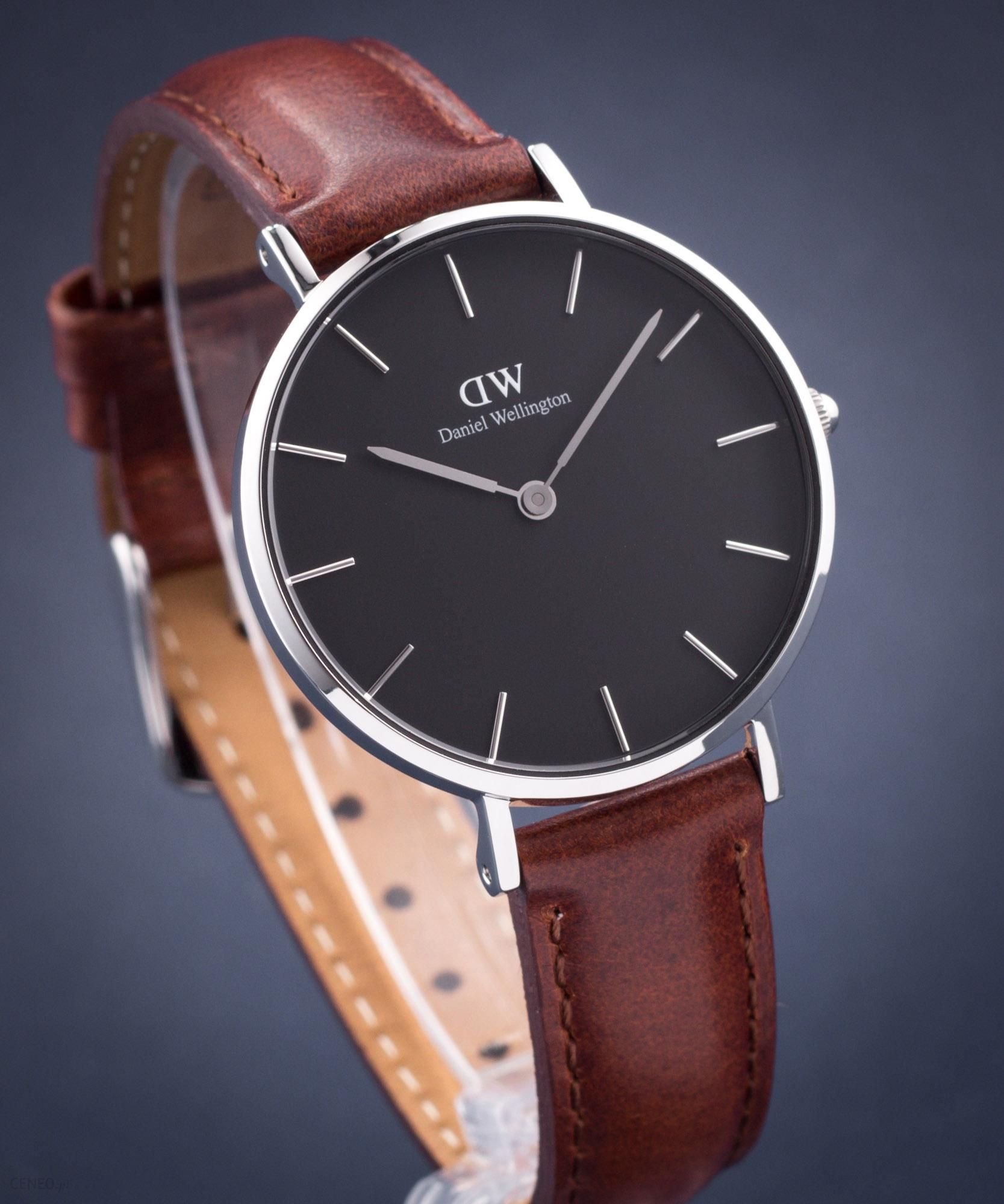  Shop Authentic Daniel Wellington Classic Petite St Mawes Black Dial Brown Leather Strap Watch For Women - DW00100181 - Luxxuri
