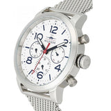  Shop Authentic Tommy Hilfiger Jake Quartz White Dial Silver Mesh Bracelet Watch for Men - 1791233 - Luxxuri