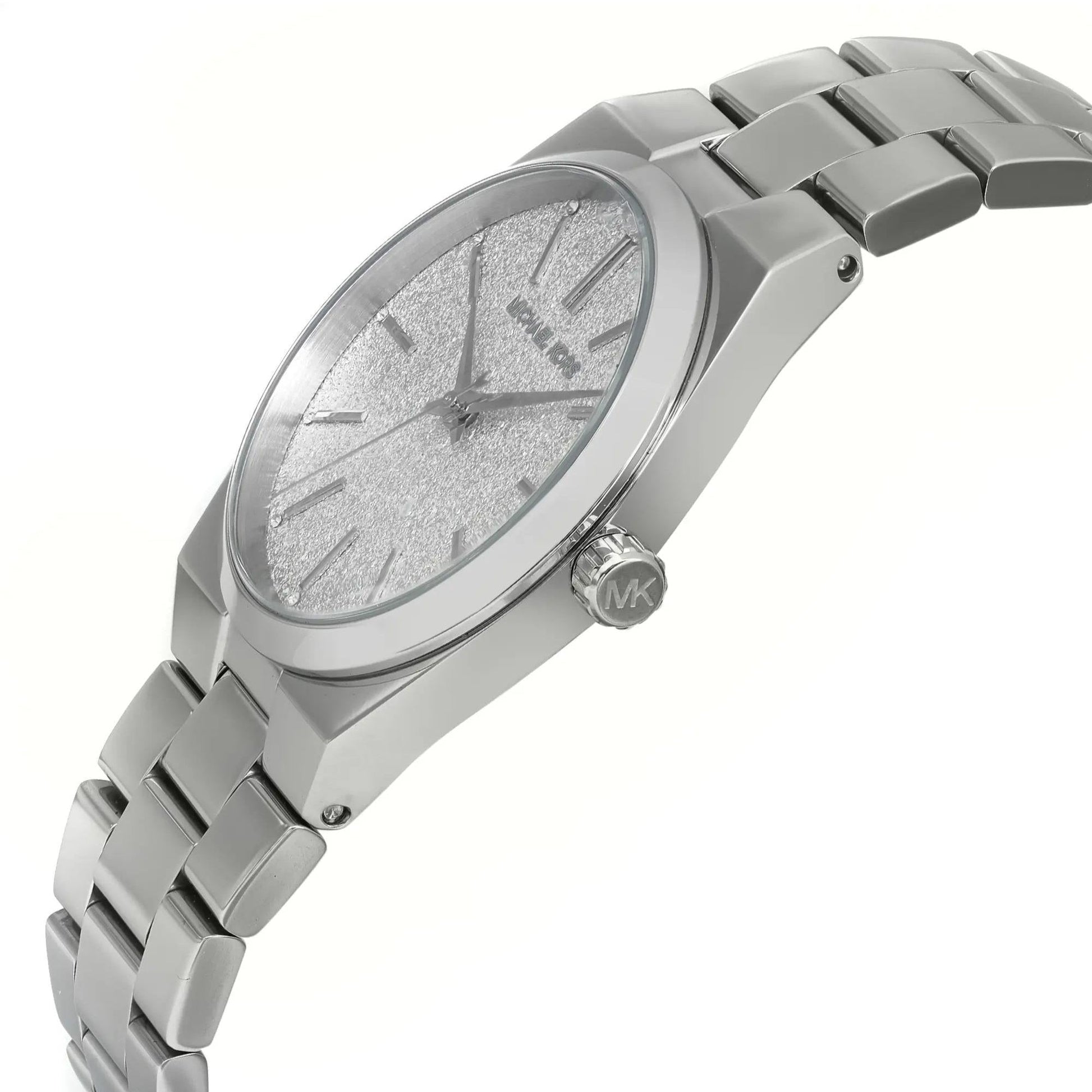  Shop Authentic Michael Kors Channing Three Hand Silver Dial Silver Steel Strap Watch For Women - MK6626 - Luxxuri