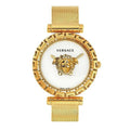  Shop Authentic Versace Palazzo Empire Greca White Dial Gold Mesh Bracelet Watch for Women - VEDV00619 - Luxxuri