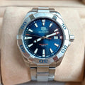  Shop Authentic Tag Heuer Aquaracer Blue Dial Silver Steel Strap Watch for Men - WBD1112.BA0928 - Luxxuri
