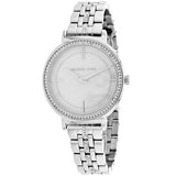  Shop Authentic Michael Kors Cinthia White Mother of Pearl Dial Silver Steel Strap Watch for Women for Women - MK3641 - Luxxuri