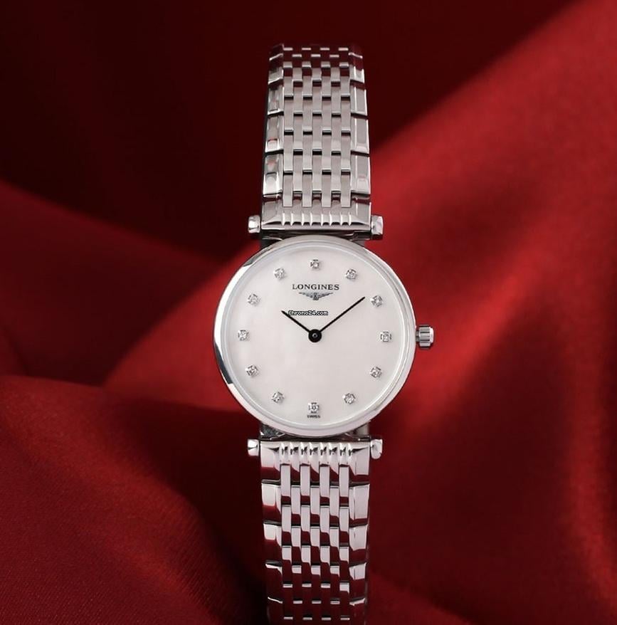  Shop Authentic Longines La Grande Classique Diamonds White Dial Silver Steel Strap Watch for Women - L4.209.4.87.6 - Luxxuri