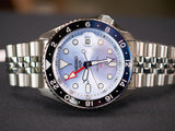  Shop Authentic Seiko 5 Sports Automatic GMT SKX Sports Style Asia Exclusive Limited Edition Ice Blue Dial Silver Steel Strap Watch For Men - SSK029K1 - Luxxuri