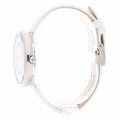  Shop Authentic Swarovski Crystalline Pure White Dial White Leather Strap Watch for Women - 5275046 - Luxxuri