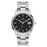  Shop Authentic Daniel Wellington Iconic Link Black Dial Silver Steel Strap Watch for Women - DW00100204 - Luxxuri
