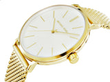  Shop Authentic Michael Kors Auden Three Hand White Dial Gold Mesh Strap Watch for Women - MK7150 - Luxxuri