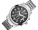  Shop Authentic Guess Exec Chronograph Quartz Black Dial Silver Steel Strap Watch For Men - W0075G1 - Luxxuri