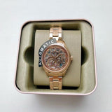  Shop Authentic Fossil Rye Automatic Skeleton Rose Gold Dial Rose Gold Steel Strap Watch for Women - BQ3754 - Luxxuri