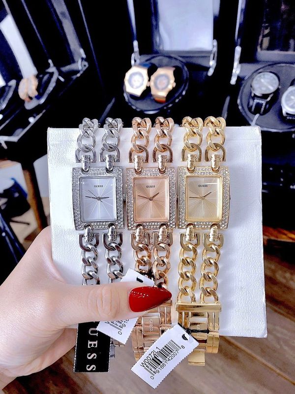  Shop Authentic Guess Mod Heavy Metal Diamonds Rose Gold Dial Rose Gold Steel Strap Watch for Women - W0072L3 - Luxxuri