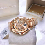  Shop Authentic Michael Kors Bradshaw Chronograph Rose Gold Dial Rose Gold Steel Strap Watch For Women - MK6321 - Luxxuri