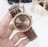  Shop Authentic Michael Kors Darci Quartz Brown Dial Brown Steel Strap Watch For Women - MK3416 - Luxxuri