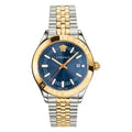  Shop Authentic Versace Hellenyium Quartz Blue Dial Two Tone Steel Strap Watch for Men - VEVK00520 - Luxxuri