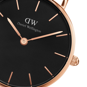  Shop Authentic Daniel Wellington Classic Petite Bristol Black Dial Brown Leather Strap Watch For Women - DW00100221 - Luxxuri