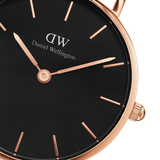  Shop Authentic Daniel Wellington Classic Petite Bristol Black Dial Brown Leather Strap Watch For Women - DW00100221 - Luxxuri
