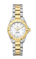  Shop Authentic Tag Heuer Aquaracer Mother of Pearl Dial Two Tone Steel Strap Watch for Men - WBD1420.BB0321 - Luxxuri