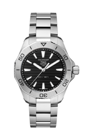  Shop Authentic Tag Heuer Aquaracer Professional 200 Date Black Dial Silver Steel Strap Watch for Men - CBP1110.BA0627 - Luxxuri
