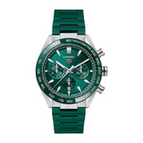  Shop Authentic Tag Heuer Carrera Chronograph 44mm Green Dial Green Steel Strap Watch for Men - CBN2A1N.FT6238 - Luxxuri