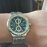  Shop Authentic Maurice Lacroix Aikon Chronograph Green Dial Silver Steel Strap Watch For Men - AI1018-SS002-630-1 - Luxxuri