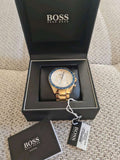  Shop Authentic Hugo Boss Trophy White Dial Gold Steel Strap Watch for Men - 1513631 - Luxxuri